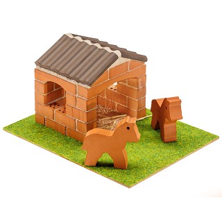 Building set - small horse stable - 50 pieces